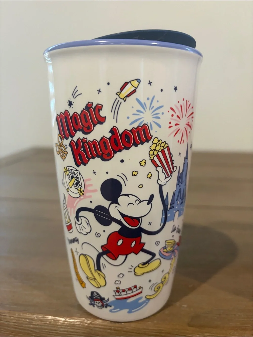 Disney Park 4 Parks Icon Tumbler Set – White, Pink, Blue, Green. Starbucks.